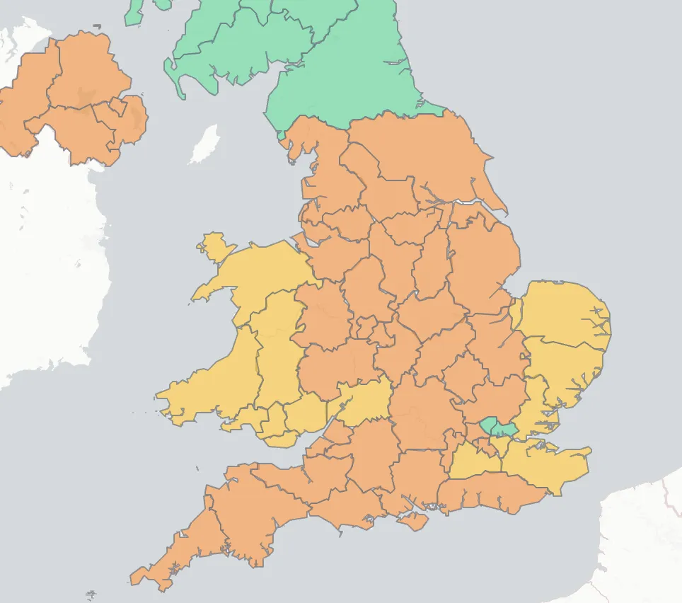 Preview of the interactive UK fertility funding map